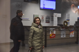 Maia Sandu și-a încheiat vacanța din Oradea. Ce a declarat jurnaliștilor locali